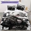 NieR Automata Pattern Bedding Uilt Set Uilt Cover Pillowcase Home Decoration Birthday Gift (1 * Duvet Cover + 2 * Pillowcase Without Core)