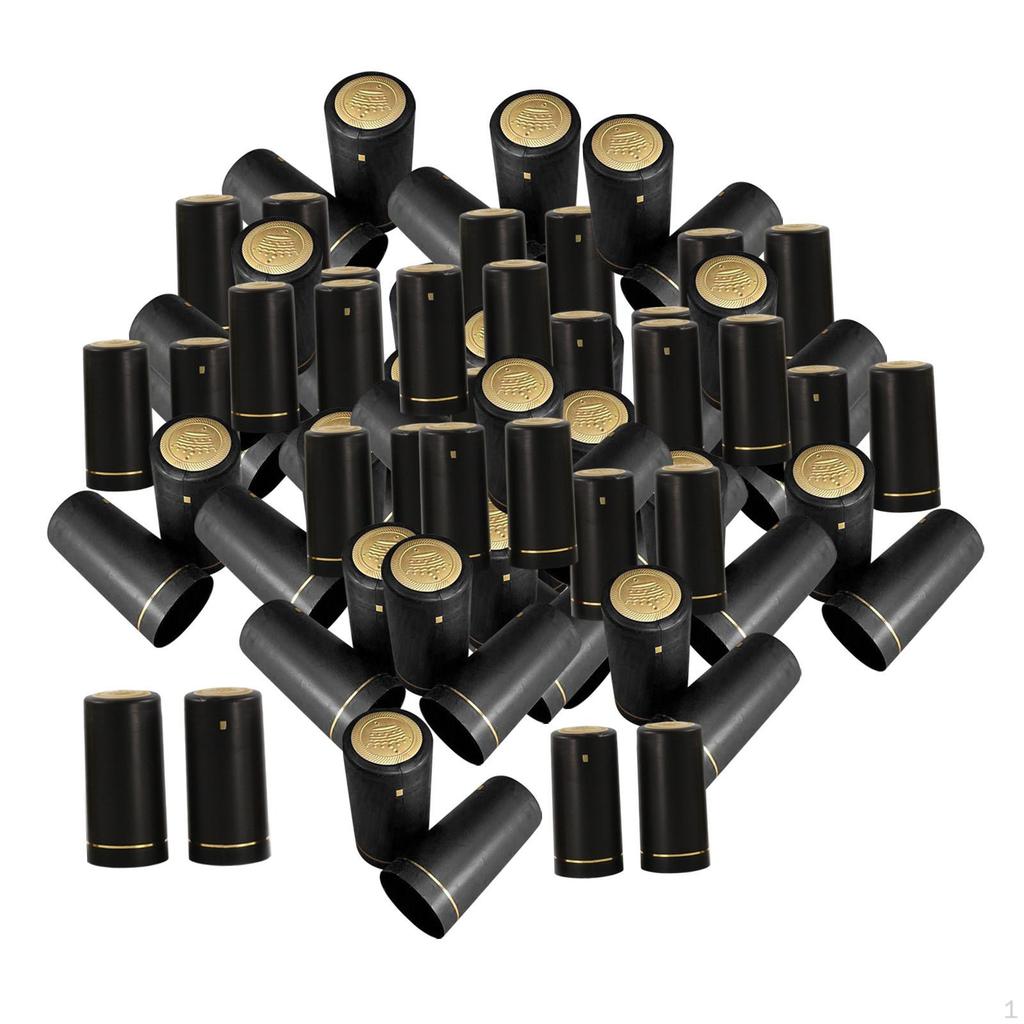 100 Pieces Bottle Heat Shrink Ules Top Covers Wrap