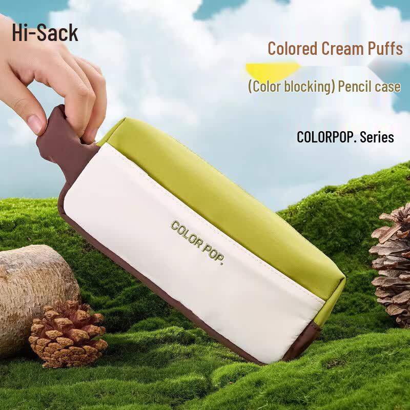 COLOR POP. Aesthetic Color-Block Pencil Case