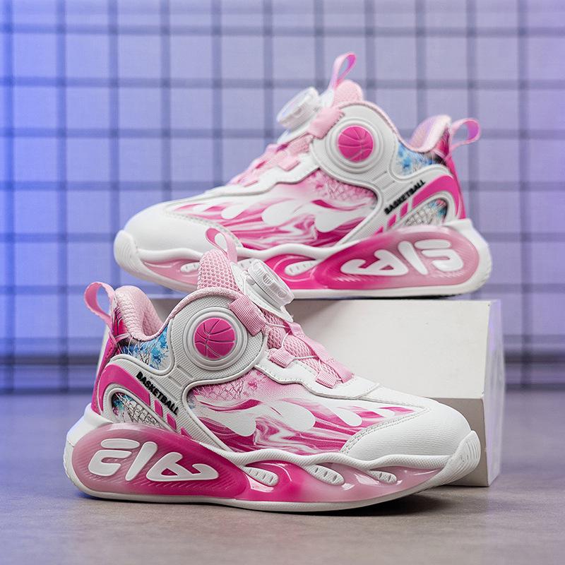 New Waterproof Children's Basketball Shoes - Non-Slip, Wear-Resistant Leather for Boys and Girls