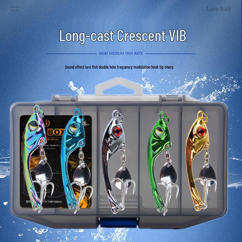 

Xuan Yue VIB Металлический Спиннербейт: Дальнобойная, колеблющаяся, вращающаяся искусственная приманка для судака и окуня в пресной и соленой воде. 10g