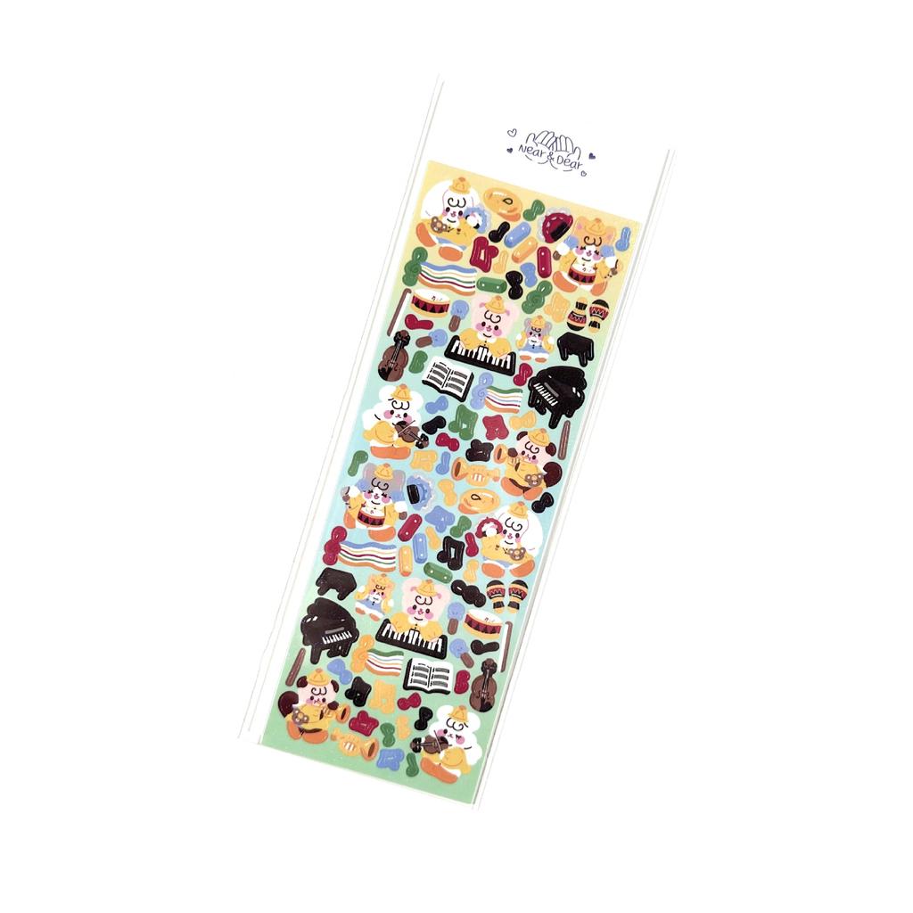 Korean Popular Cartoon Animal Sticker Ins Korean Laser Cute Creative Hand Account Goo Card Sticker