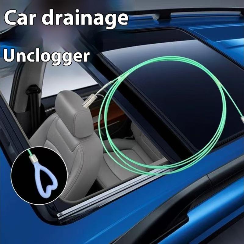 Flexibles Auto-Abflussreinigungswerkzeug Verstopft nicht Fahrzeugabflussentstopfer Runde Sonden Designs Werkzeug für Schiebedach Kofferraum Kraftstofftank