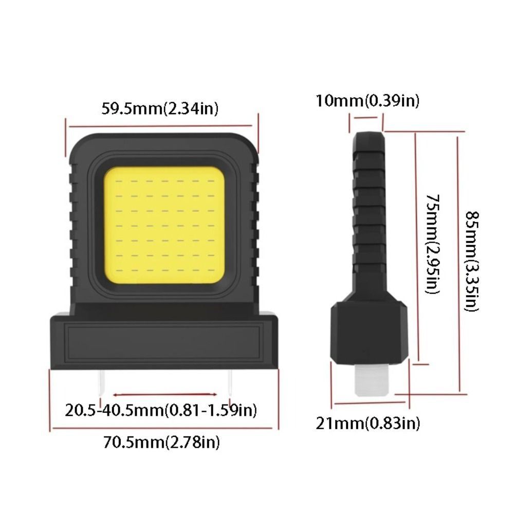 Adjustable Interface Battery Powered Light Wide Beam LED Work Light Emergency Light  Hiking