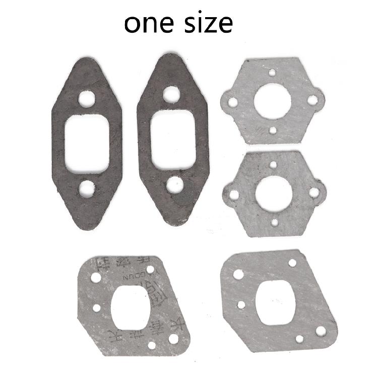 2 Sets Chainsaw Intake Manifold Carburetor Muffler Gasket Kit for P350 Partner
