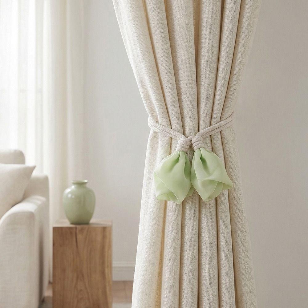 2PCS Minimalist Curtain Tieback Elegant Curtain Buckle Trendy Curtains Tie Rope  Home Decor
