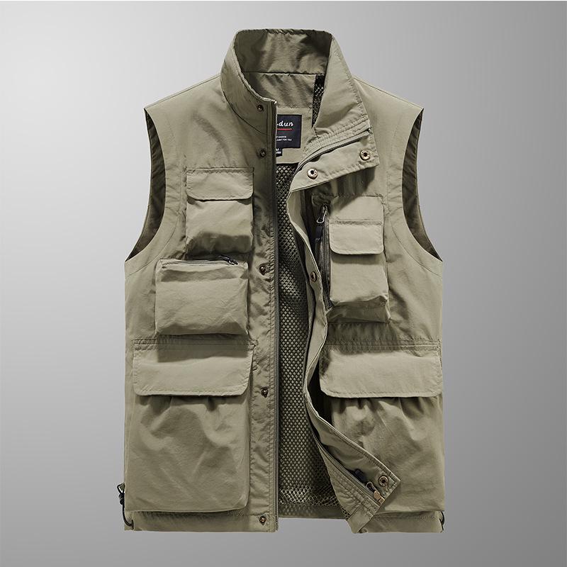 Men's Multi-pocket Outdoor Sports Vest for Fishing, Photography, and Casual Wear