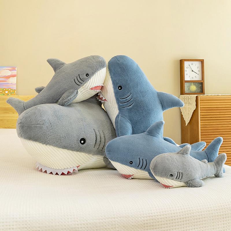 Marine Animal Plush Toy: Shark & Whale Sleeping Hug Pillow Doll Cushion
