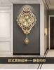 Luxury Brass Smart Wall Clock - Silent Operation, Living Room & Office Decor, Hotel & Mall Art Ornament, Digital Design, Ideal G