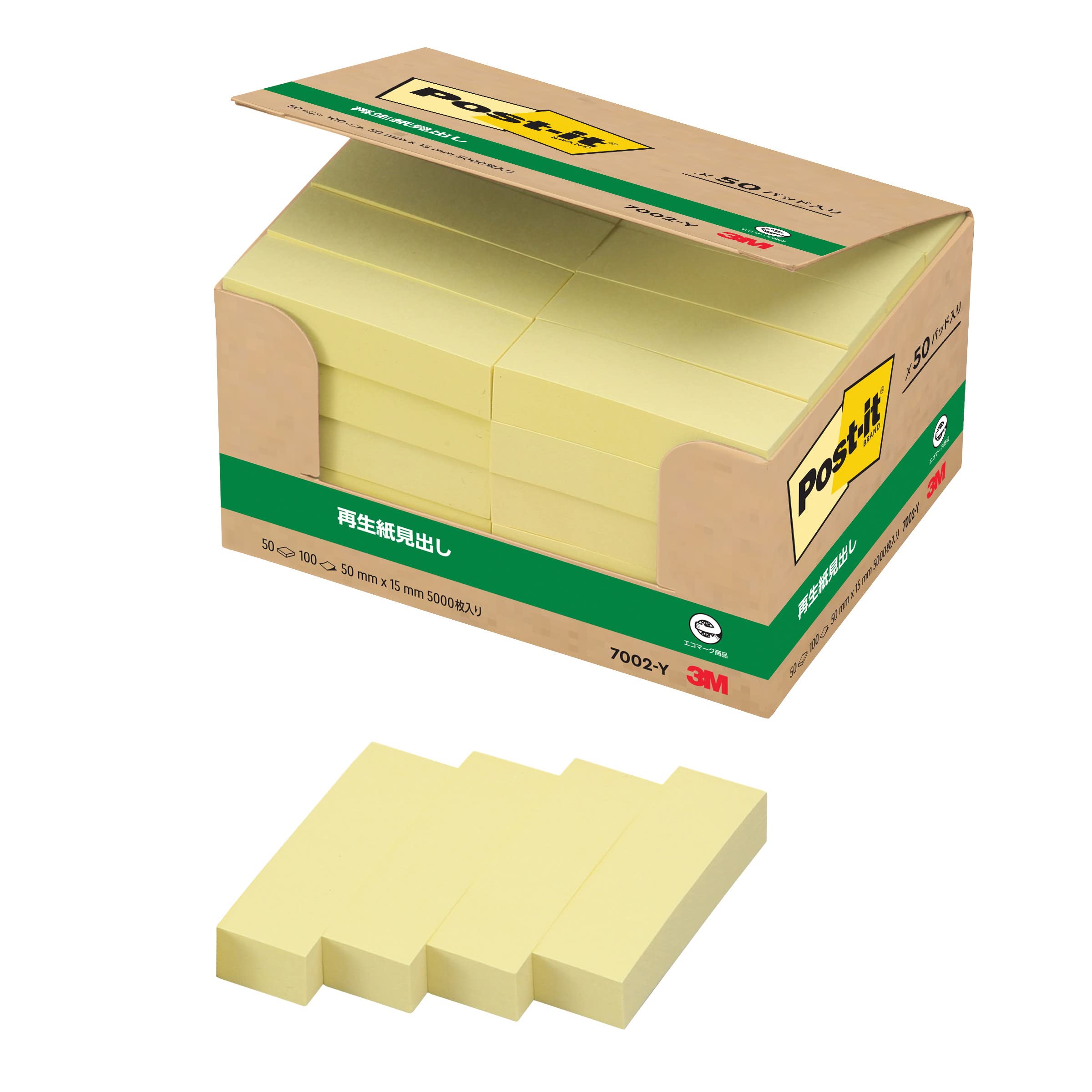 

Заголовок заметки Желтый 50 x 15 мм 100 листов x 50 книг Post-it 7002-Y
