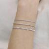 Pureline New Tennis Bracelet 1.5mm (White) BH7B66819WB190