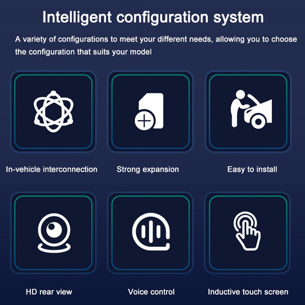 7 Inch Touch Screen Carplay Android Auto Multimedia Video Player Bluetooth-Compatible Car Stereo FM Navigation Reversing Camera