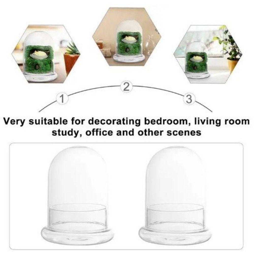 Fresh-keeping Micro Landscape Bottle Dust-proof Transparent Glass Cover  Bedroom