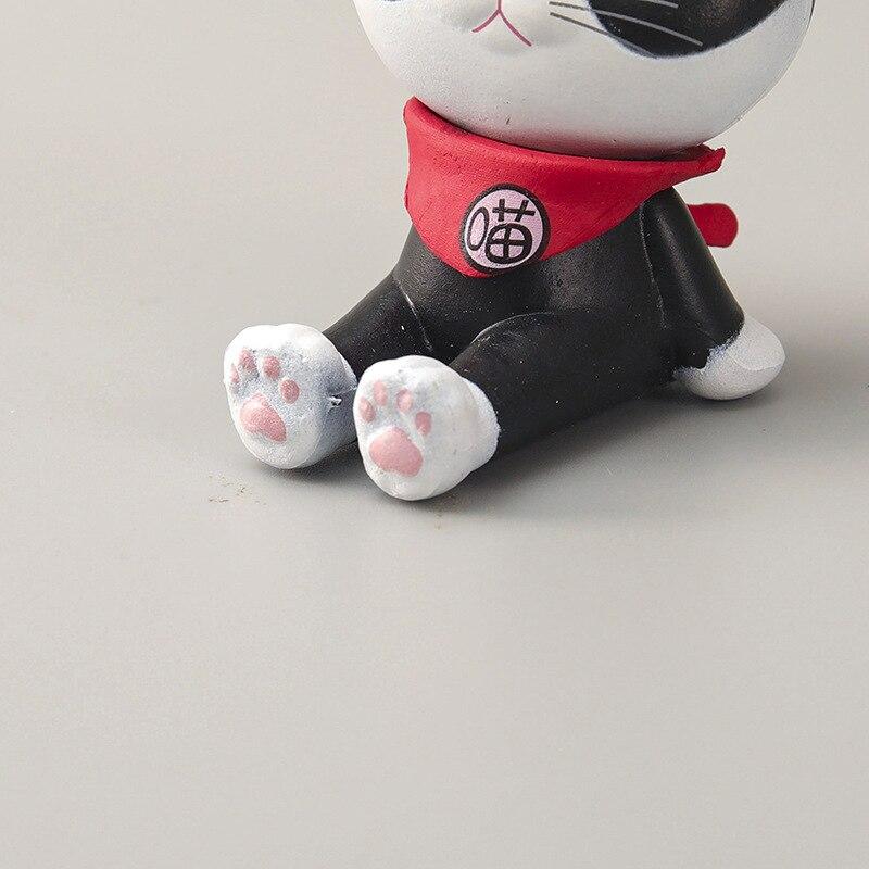 8pcs Sitting Cat Doll Set Animated Cartoon Cute Kitten Figurine Decoration Home Desk Decor Collection Gift for Cat Lovers