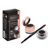 Swiss Beauty Waterproof Eyebrow & Gel Eyeliner 2 In 1 with Brush | Smudge proof Gel Eyeliner and Eyebrow Definer Pencil | Shade- Black , 7G