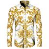 Fashion T-shirt Skull Button Lapel Shirt Men's Elegant Casual Outdoor Button New Designer Design European Size