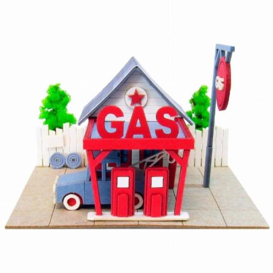 Sankei Miniature Art Mini Gas Station MP05-01