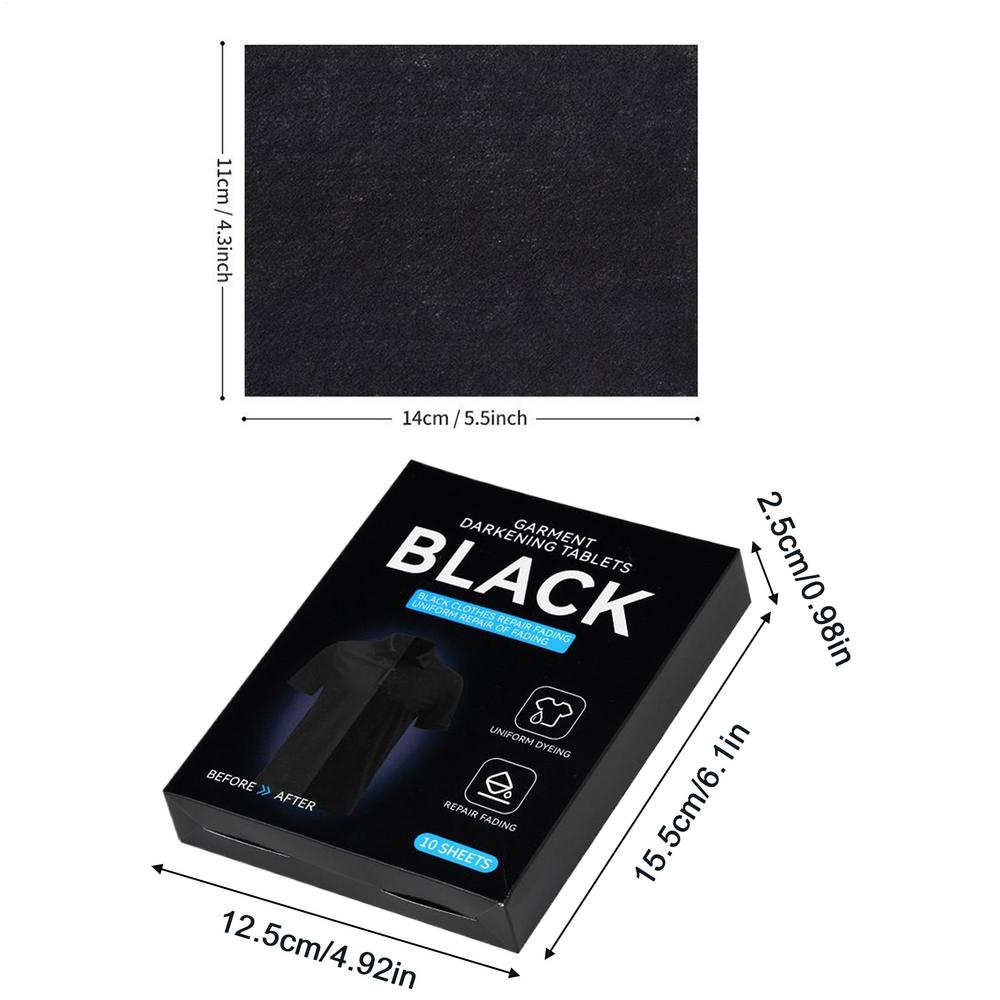 

Clothing Brightening Sheets Laundry Black Color Enhancer Sheets For Dark & Black Fabrics Laundry Paper Prevents Fading