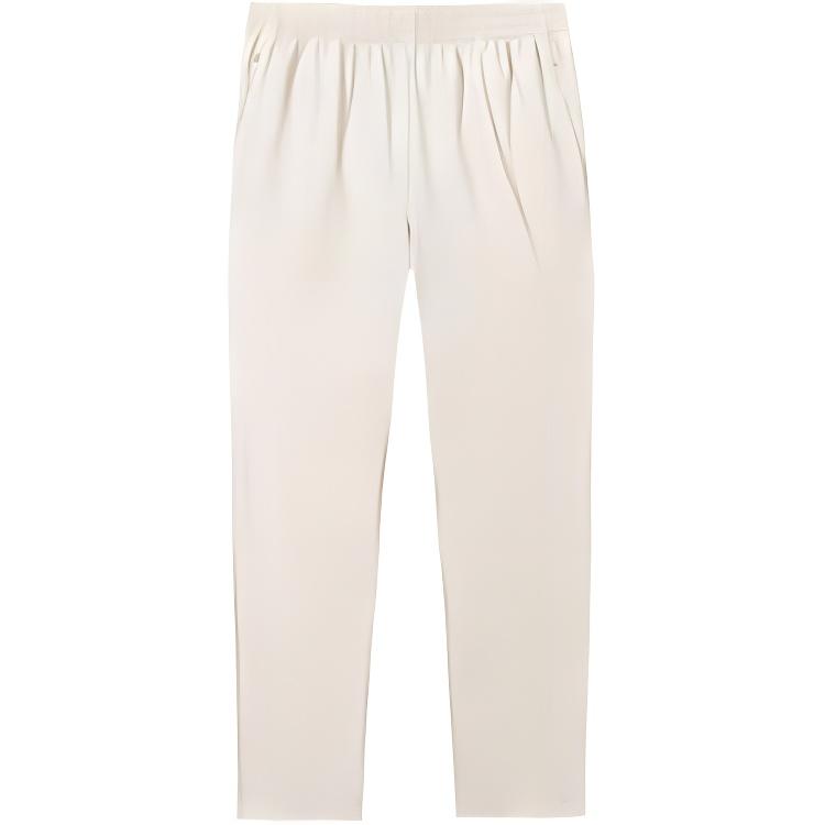 Anta Casual Simple Straight Leg Lace-Up Solid Color Comfortable Versatile Knitted Sports Pants Women Bottoms 962527302-2