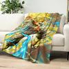 fanart anime cool chibi Z-Zenitsu A-Agatsuma Flannel warm soft plush blanket for sofa living room hogar bedroom travel gift home