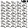 50/20/10/1Pcs Mini Metal Clips Xmas Flower Fixed Clip Christmas Tree Hanging Pendent Ornament Wedding Party Supplies Decoration