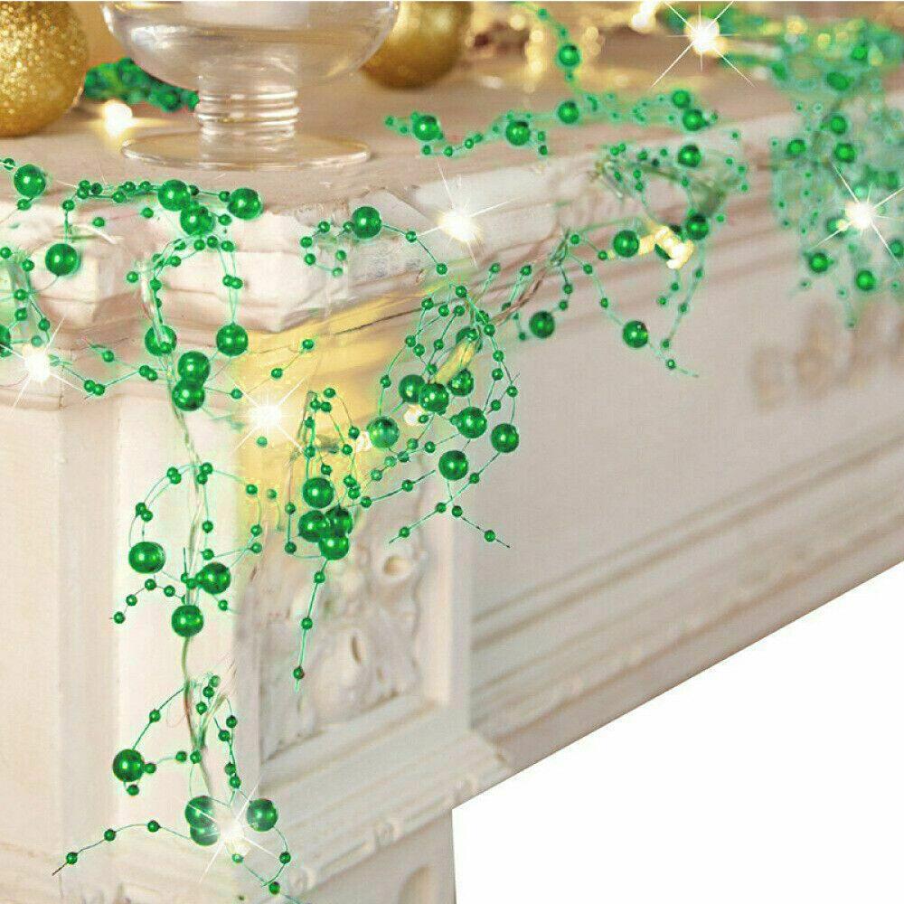 Shingel LED Pearl Fairy Lights Berry Beaded Garland String Lights Festive Birthday Party Wedding DIY Christmas Decoration Lights