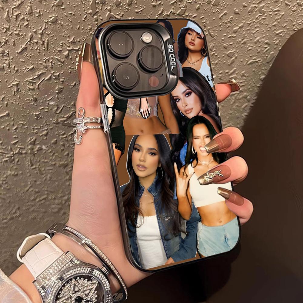 

Fashion Becky G Translucent Mobile Phone Case for iPhone 17 16 15 14 13 12 11 X XR XS Air Pro Max Plus Colorful Cover iPhone X