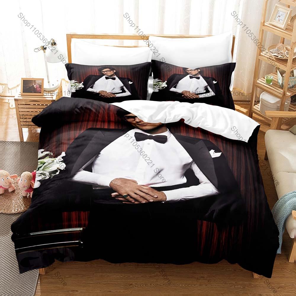 Jacob Elordi Duvet Cover + 2 Pillowcases Celebrity Actor Print Soft Bedding Set Bedroom Decor for Fans