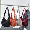 Large Capacity Tote Bag Simple Single-shoulder Bag Trendy Shopping Handbag  Student