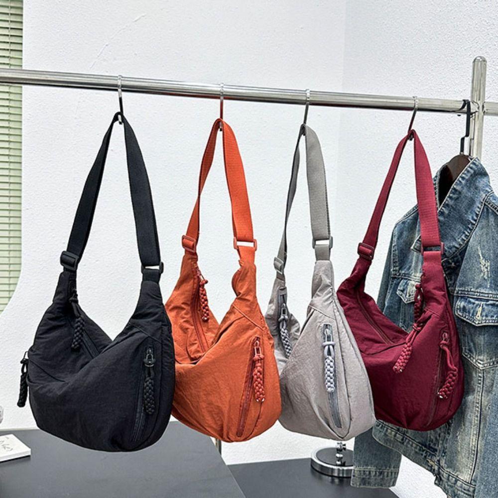 Large Capacity Tote Bag Simple Single-shoulder Bag Trendy Shopping Handbag  Student