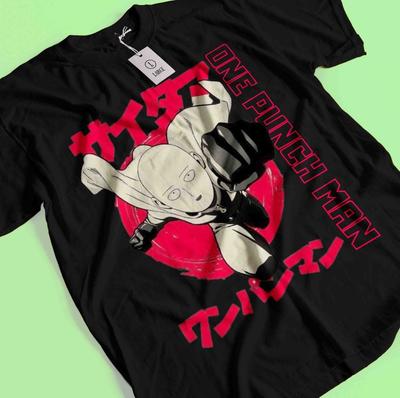One Punch Man T-Shirt Saitama Shirt Garou T-Shirt Fubuki Genos Anime Manga OK T-Shirt