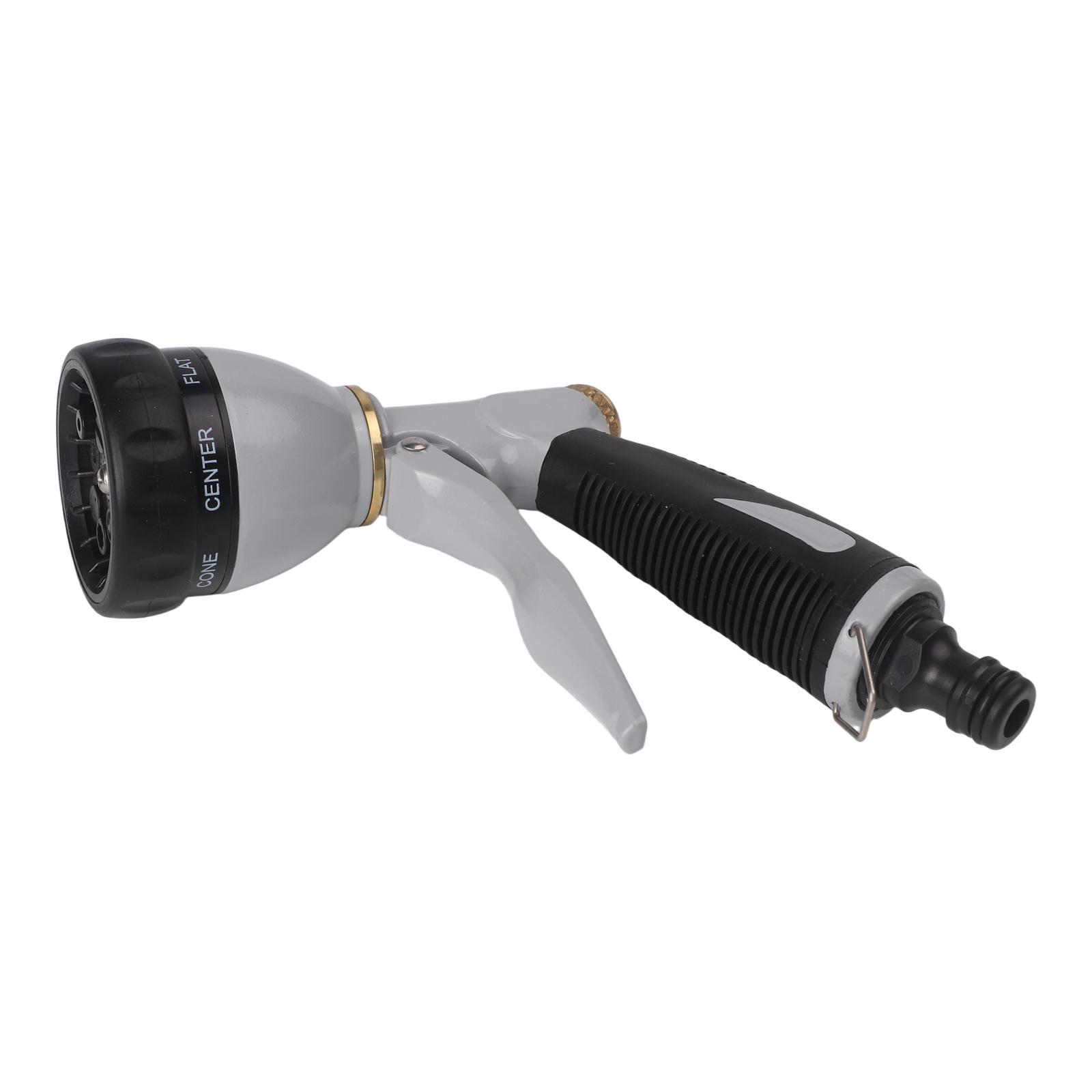 

Silver Heavy Duty Hose Nozzle Efficient Water Spray Nozzle Car Wash Nozzle Adjustable Water Flow Versatile Watering Tool China Mainland