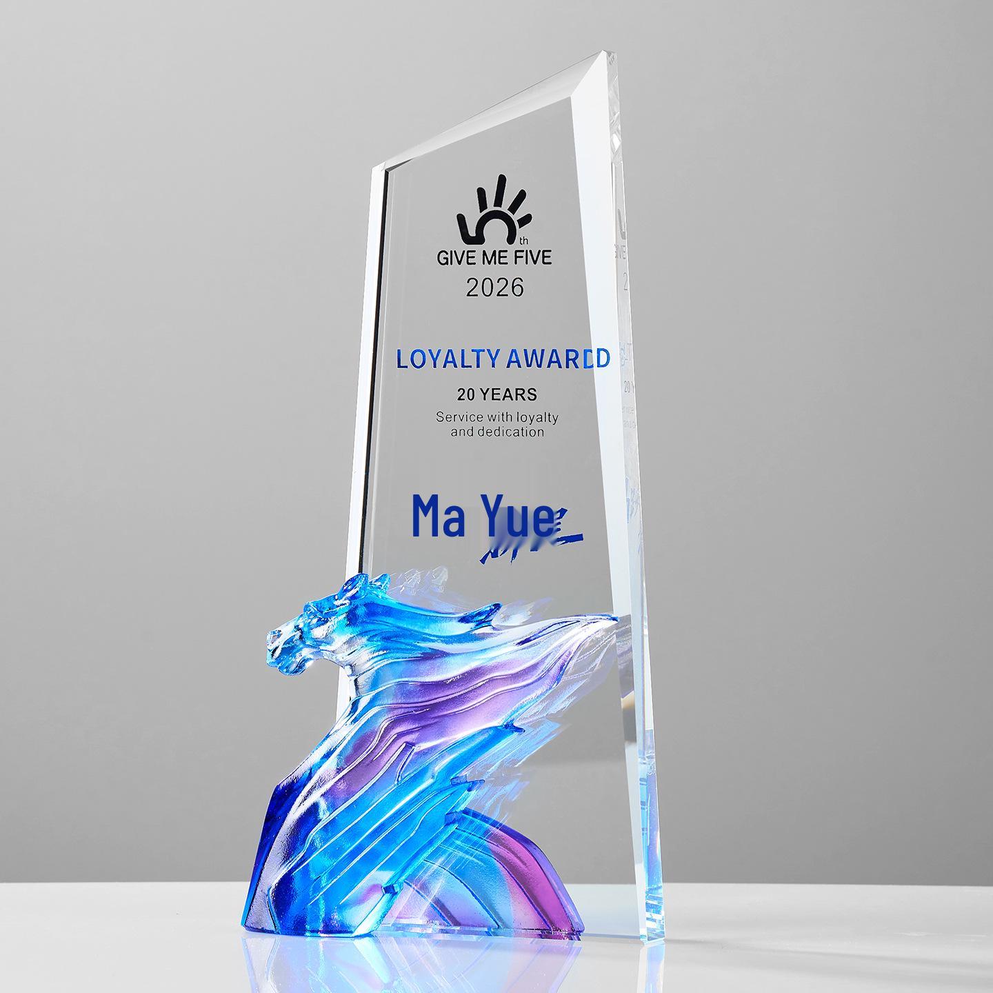 Custom Crystal Trophy for Corporate Events & Employee Recognition