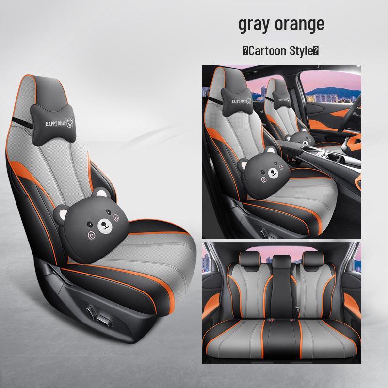 BYD Dolphin Leather Car Seat Cushion - All-Season, Universal Fit