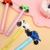 10pcs 0.5mm Creative Soft Rubber Head Cool Sports Car Motorcycle Styling Neutral Pen Black Water Pen Graffiti Hand Account Pen Stationery Gift