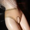 Sexy Lace Open Panties Women's Summer Mood Free Briefs Large Size Bow High Waist Couple Temptation Panties