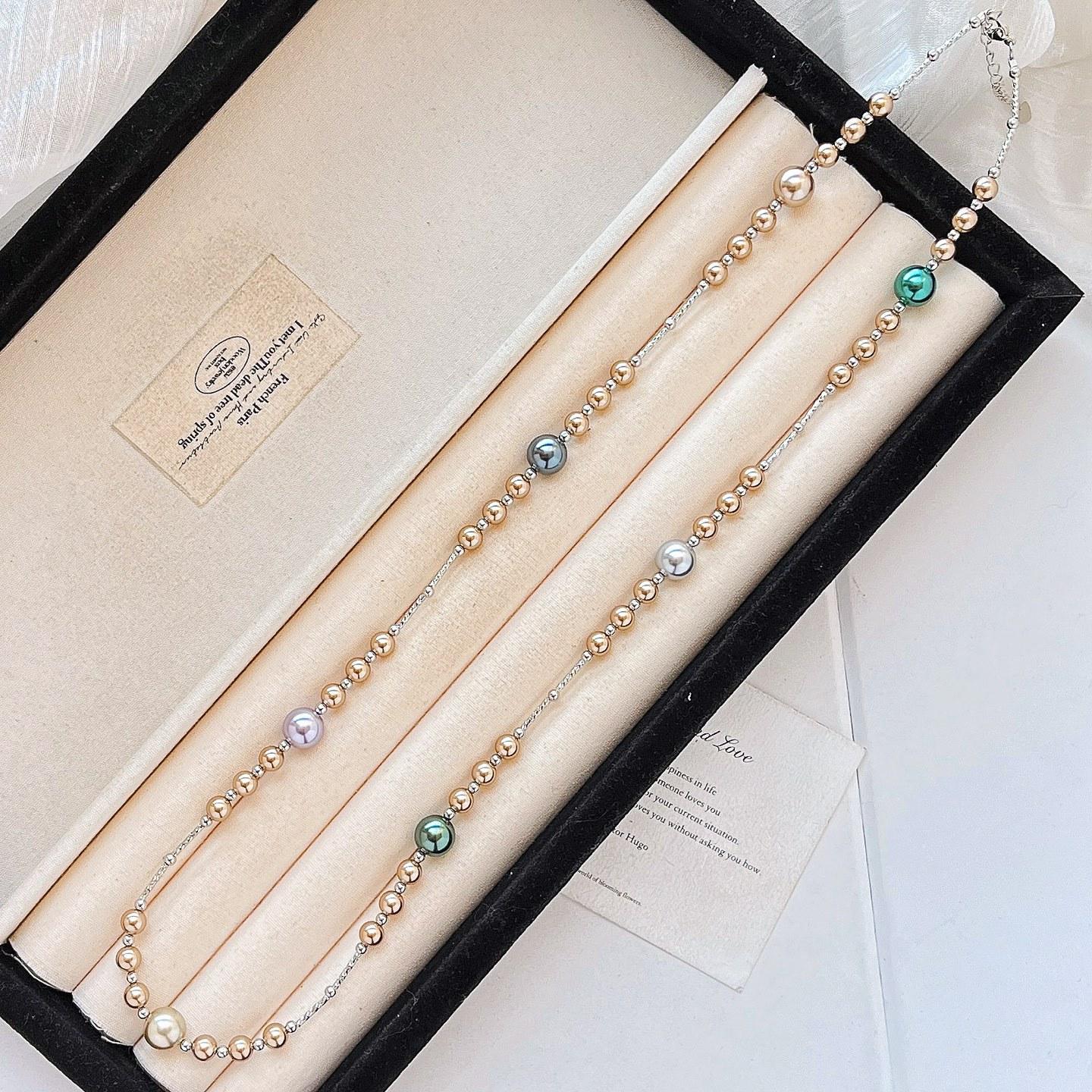 Retro Natural Dongling Jade Niche High-End Necklace Literary Atmosphere Clavicle Chain