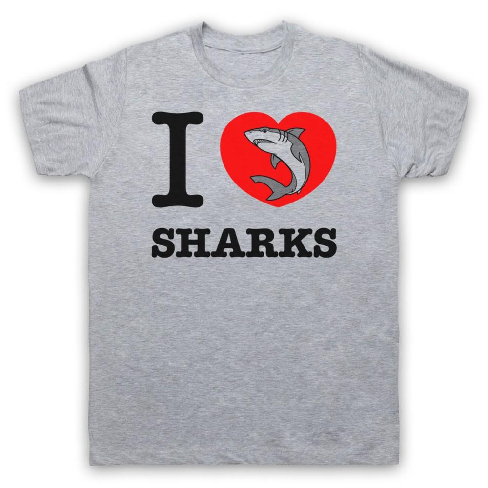 

I Love Sharks Animal Rights Lover Save The Animals Mens And Womens T-Shirt 4XL