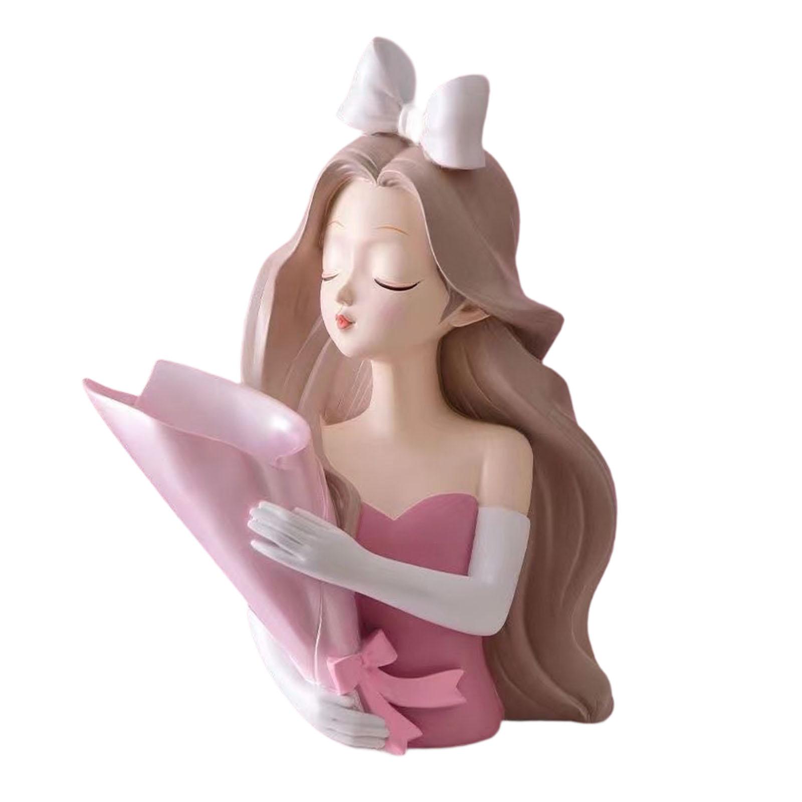 

Статуэтка девушки, коллекция изделий ручной работы, роскошная креативная декоративная настольная фигурка для полки, столовой, прихожей, шкафа, подарок на день рождения