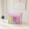 Hello Kitty Kuromi Cinnamoroll Melody Gittermuster Faltbare Klapp-Aufbewahrungsbox für Büro und Schlafzimmer