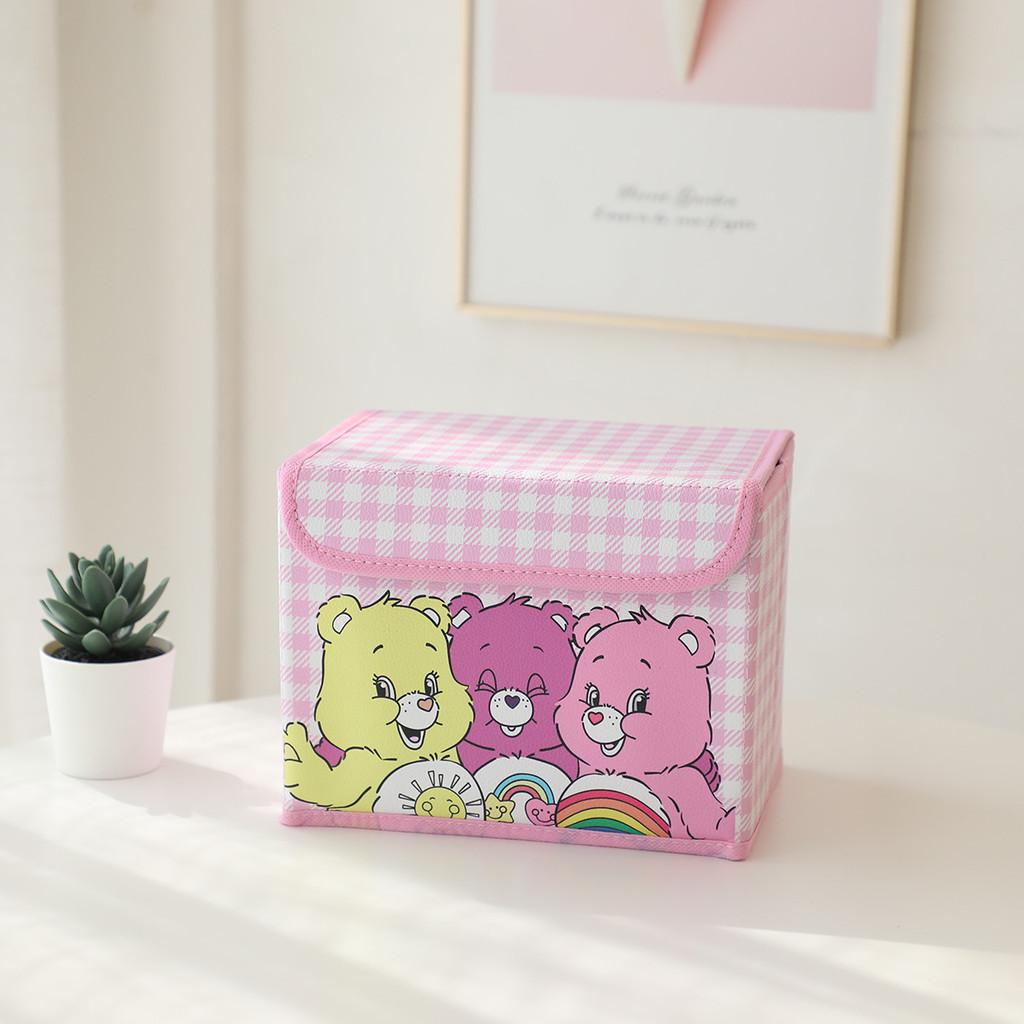 Hello Kitty Kuromi Cinnamoroll Melody Gittermuster Faltbare Klapp-Aufbewahrungsbox für Büro und Schlafzimmer