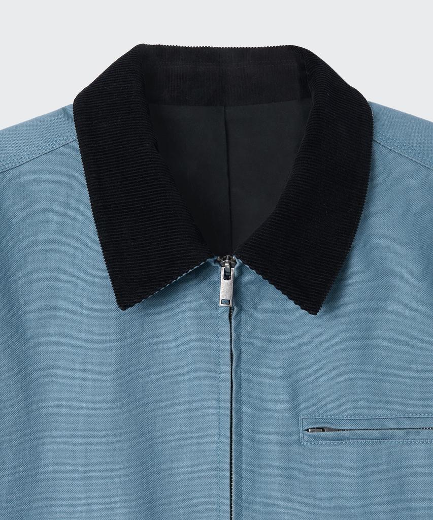Musinsa Standard Canvas Work Jacket [Blue Grey]