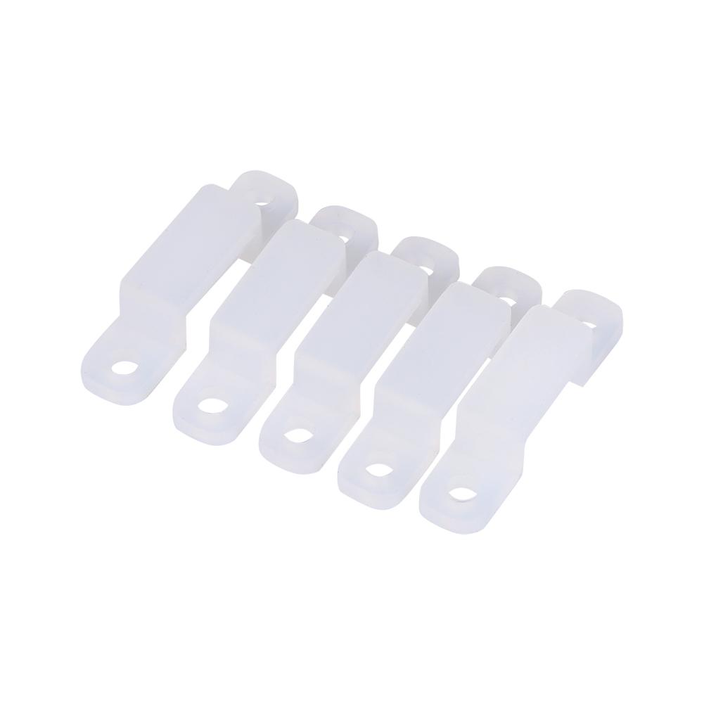 8mm Silicone Holder Clip For Fixing 3528 5050 1210 RGB LED strip Light 100 pcs