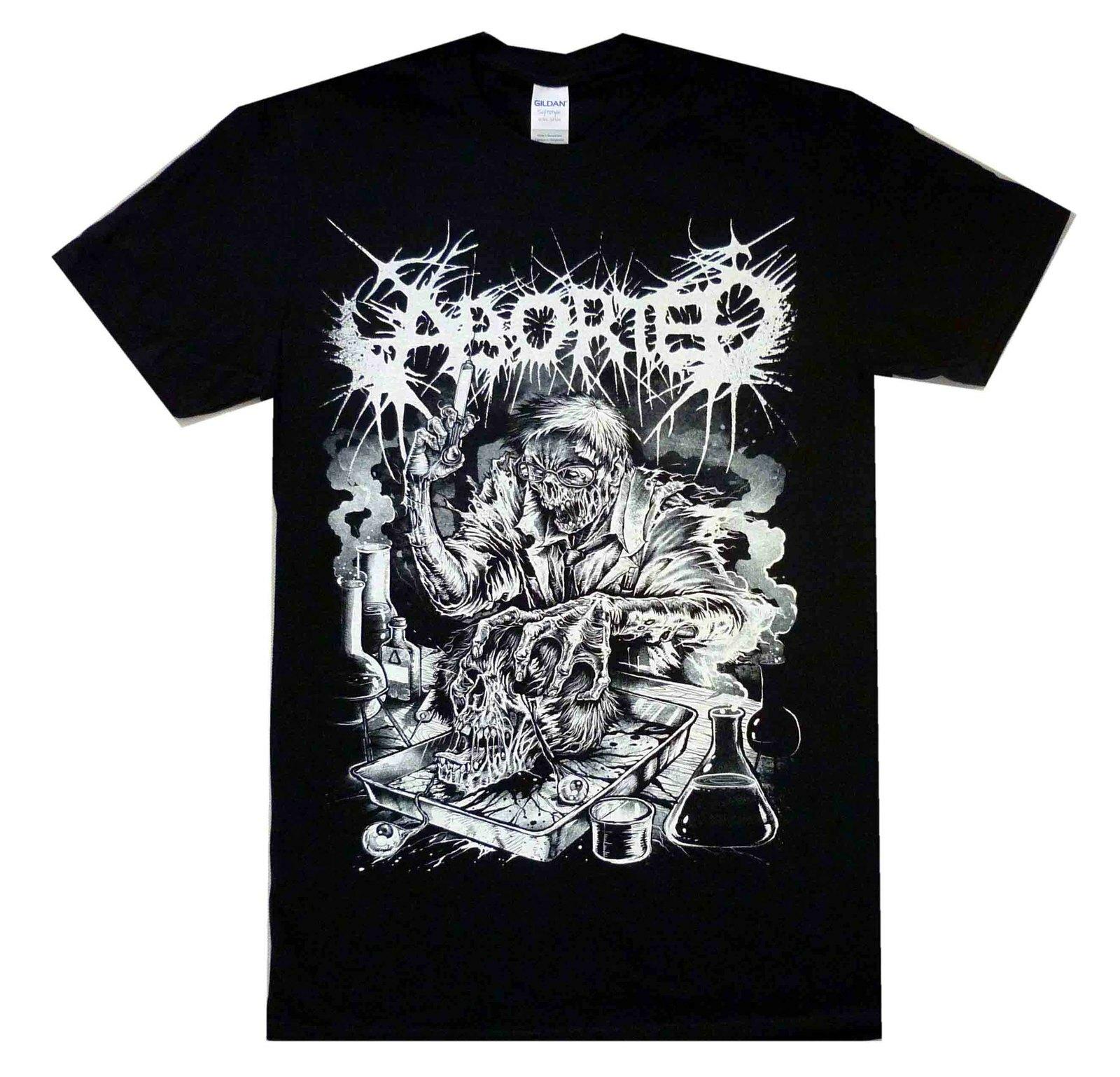 Aborted Mad Scientist Aust Tour Футболка S-XXL Официальная футболка Футболка Death Metal XL