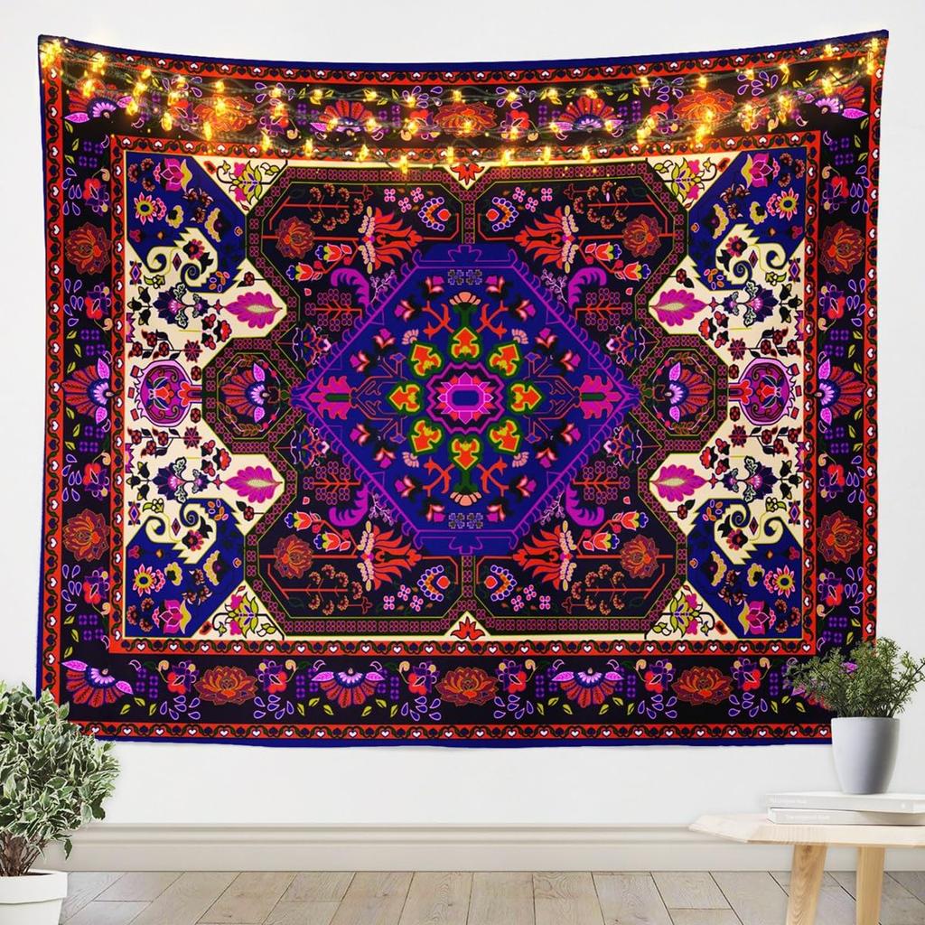 Tapeçaria de Peixe Japonês, Peixe Carpa Tai Chi Preto e Branco Pendurado na Parede Arte para Crianças Adolescentes Mulheres Homens Decoração de Quarto, Ondas do Oceano Ukiyoe