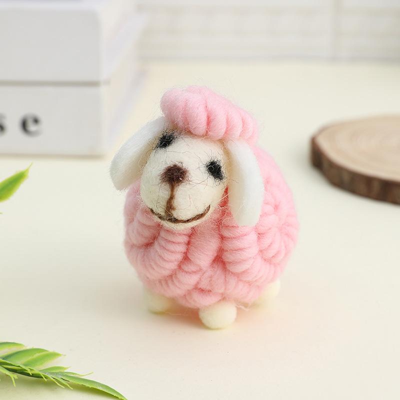 Baby Lamb Figurine, Cartoon Sheep Doll, Table Setting Prop, Christmas Decoration, Small Gift