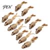 Aggressive Chewing Toys for Cats Colorful Mouse Cat Toys, Jute Rope Chew Feather Mice Realistic Tail Toy Kitten Teeth Cleaning Indoor Exercise