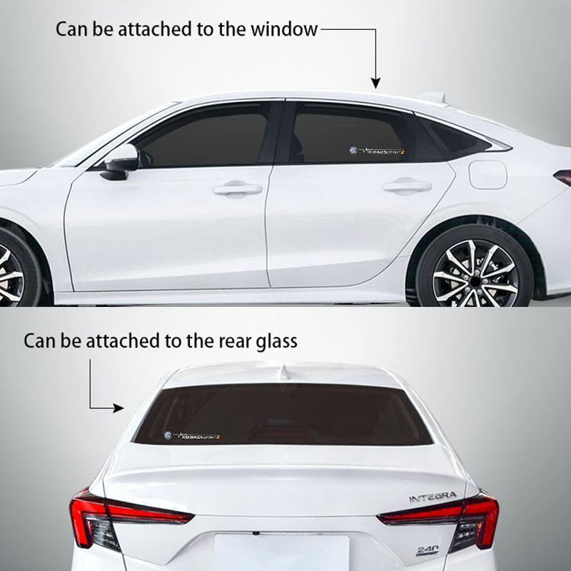 2026 Hot For Volkswagen VW 2Pcs Car Logo Stickers Wiper Decals Decoration Accessories For VW GTI Polo Golf Passat Tiguan Arteon