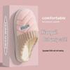 Women's & Men's Plush Cotton Slippers - Non-Slip, Thick Sole, Warm Indoor Footwear for Autumn/Winter