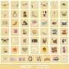 50/100 Retro Style Graffiti Stickers Mobile Suitcase Decoration Waterproof Stickers DIY Hand Account Stickers